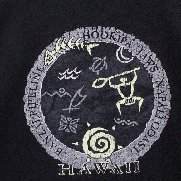 Vintage Alstyle Shirt Mens Large L Black Hookipa Jaws Hawaii Graphic Y2K Rare - Picture 5 of 10